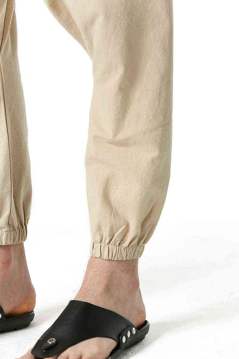 Cotton Joggers Men Baggy Hippie Boho Gypsy Aladdin Cargo Pants Yoga Harem Pants 0413-4 211112