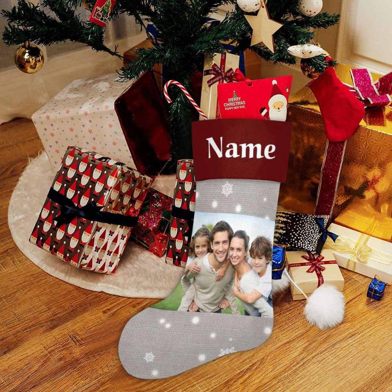 Men's Socks M Yescustom Custom Po&Name Snow Grey Christmas Stocking Gift Bag Unique Design Po Print Gifts Decoration Accessory, Black
Men's Socks M Yescustom Custom Po&Name Snow Grey Christmas Stocking Gift Bag Unique Design Po Print Gifts Decoration Accessory, Black