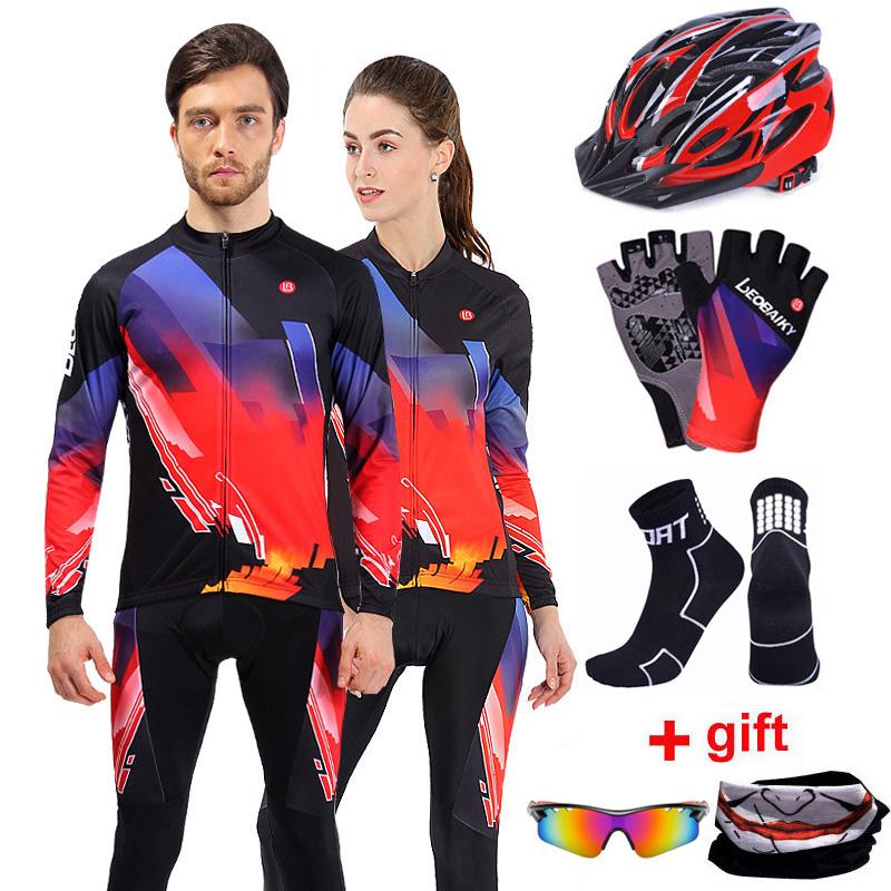 Racing Sets 2021 Pro Team Cycling Jersey Set Men Long Sleeve Women Bicycle Clothing MTB Bike Clothes Wear Quick Dry Cycle Sportswear, Black;blue
Racing Sets 2021 Pro Team Cycling Jersey Set Men Long Sleeve Women Bicycle Clothing MTB Bike Clothes Wear Quick Dry Cycle Sportswear, Black;blue