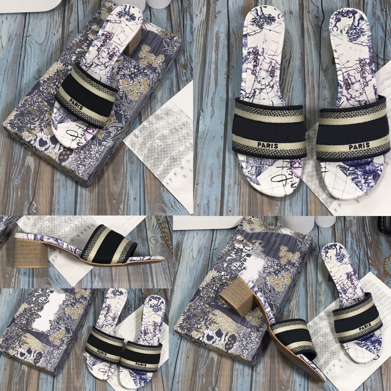 Women Sandals Slippers Embroidery Designers Slides Sandal Flip Flops Striped Beach Leather Rubber Flower Slipper High Heel 35-42, Shoebox dust bag and accessories
Women Sandals Slippers Embroidery Designers Slides Sandal Flip Flops Striped Beach Leather Rubber Flower Slipper High Heel 35-42, Shoebox dust bag and accessories