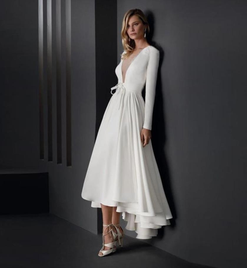 Women Dress Deep V Neck Long Sleeve Maxi Temperament Party es High Waist Large Hem Plus Size Summer es 210513