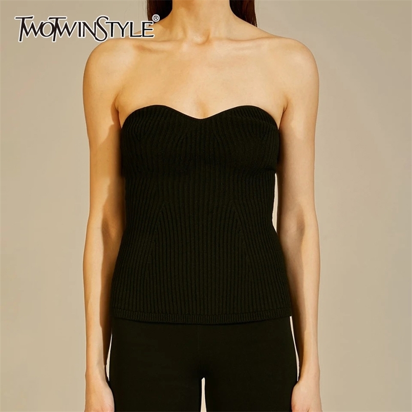 White Knitting Tank Tops For Women Slash Neck Sleeveless Slim Solid Vests Female Summer Fashionable Clothing 210524, Black
White Knitting Tank Tops For Women Slash Neck Sleeveless Slim Solid Vests Female Summer Fashionable Clothing 210524, Black