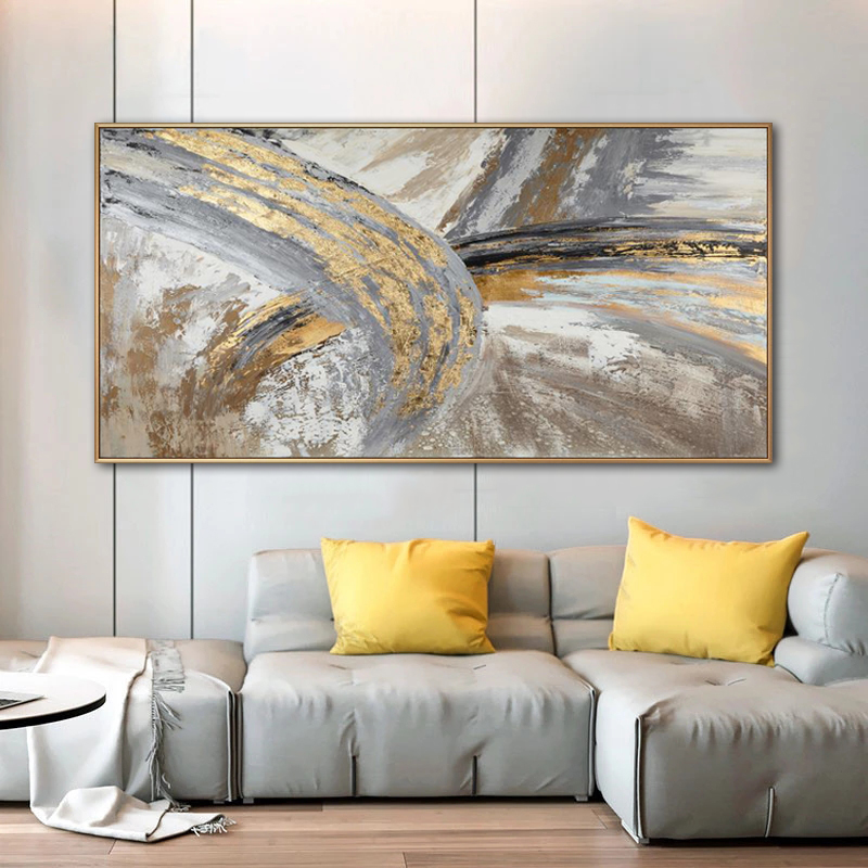 Wall Painting Abstract Golden Art Wall Pictures For Living Room Canvas Painting Home Decor Posters And Prints Vintage Cuadros