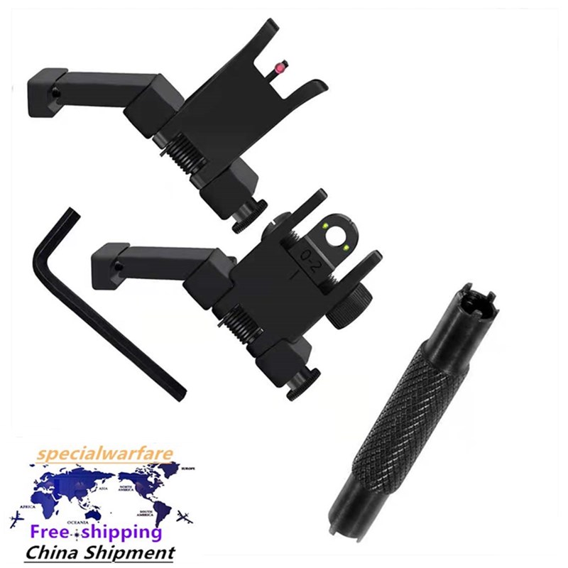 Fiber optic Scopes 45 degree front and rear tactical tilt sight with adjustment accessories
Fiber optic Scopes 45 degree front and rear tactical tilt sight with adjustment accessories
