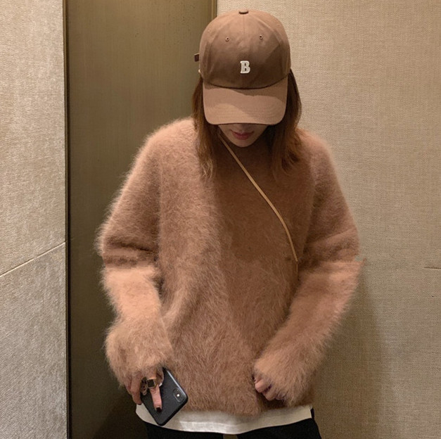 Women's Sweaters long winter mink cashnere female angora nightgown around the neck loose sweater mid-length jns026 JHB1, Camel
Women's Sweaters long winter mink cashnere female angora nightgown around the neck loose sweater mid-length jns026 JHB1, Camel