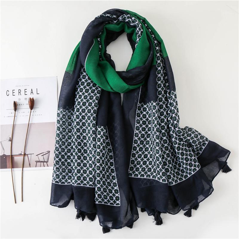 Scarves 2021 Autumn And Winter Cotton Linen Print Blanket Scarf Women Fashion Beach Tassels Shawl Lady Seaside Keep Warm Silk, Blue;gray
Scarves 2021 Autumn And Winter Cotton Linen Print Blanket Scarf Women Fashion Beach Tassels Shawl Lady Seaside Keep Warm Silk, Blue;gray