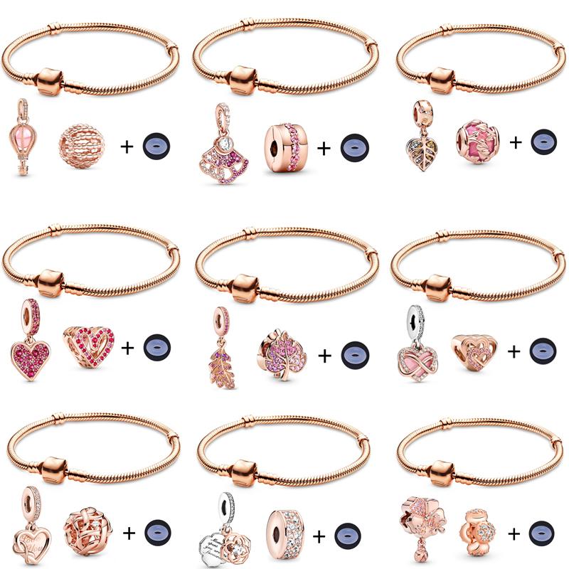 Charm Bracelets Rose Gold For Women Heart-shaped Crystal Pendant Beads Brand Bracelet Jewelry Special Offer Multiple Styles
Charm Bracelets Rose Gold For Women Heart-shaped Crystal Pendant Beads Brand Bracelet Jewelry Special Offer Multiple Styles