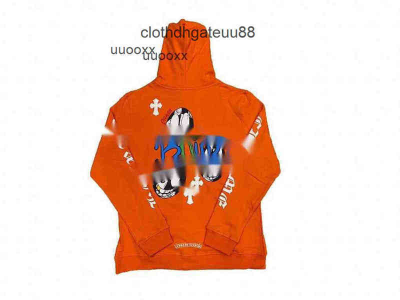Men's Hoodie High Quality Chrome-hearts Sanskrit Graffiti Crow Sweater Cross Leather and Wo Embroidered Orange Coat, Black
Men's Hoodie High Quality Chrome-hearts Sanskrit Graffiti Crow Sweater Cross Leather and Wo Embroidered Orange Coat, Black