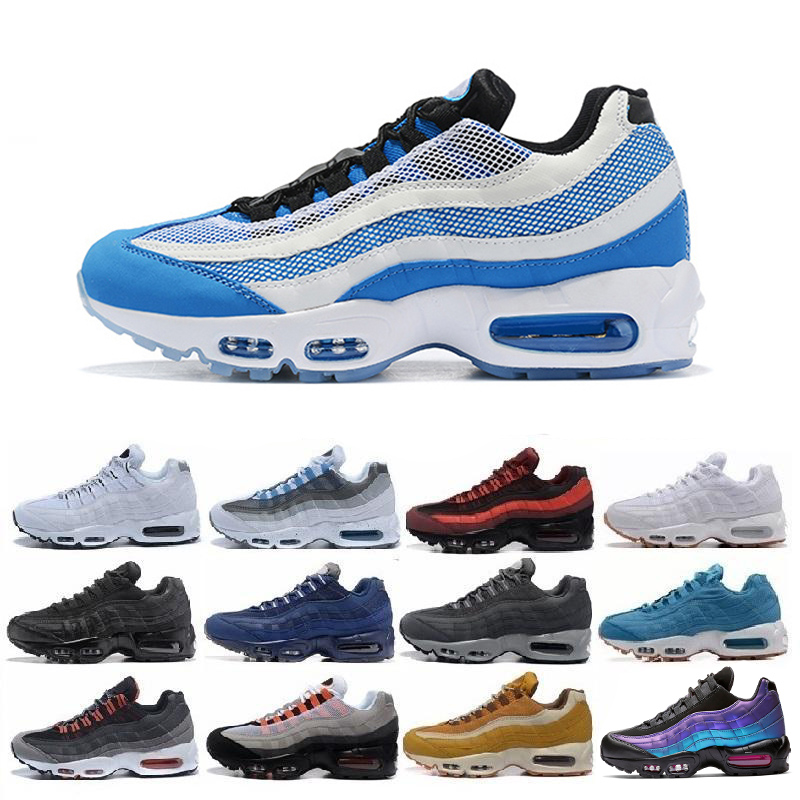 95 Running Shoes Triple Black White Laser Fuchsia Red Orbit Bred Aqua Neon 95s Men And Women Trainers Sports Sneakers 36-45, Blue
95 Running Shoes Triple Black White Laser Fuchsia Red Orbit Bred Aqua Neon 95s Men And Women Trainers Sports Sneakers 36-45, Blue