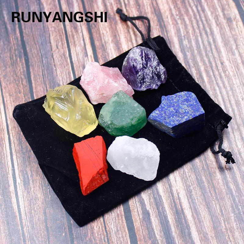 Decorative Objects & Figurines 1 Set Natural Crystal Stone Seven Chakras Black Cloth Bag Large Grain Unpolished Collection Gift
Decorative Objects & Figurines 1 Set Natural Crystal Stone Seven Chakras Black Cloth Bag Large Grain Unpolished Collection Gift