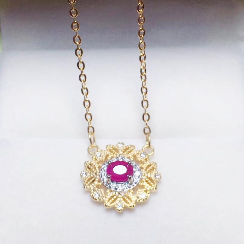 Other Natural Real Ruby Or Sapphire Necklace 3*4mm 0.35ct Gemstone 925 Sterling Silver Fine Jewelry T211174
Other Natural Real Ruby Or Sapphire Necklace 3*4mm 0.35ct Gemstone 925 Sterling Silver Fine Jewelry T211174