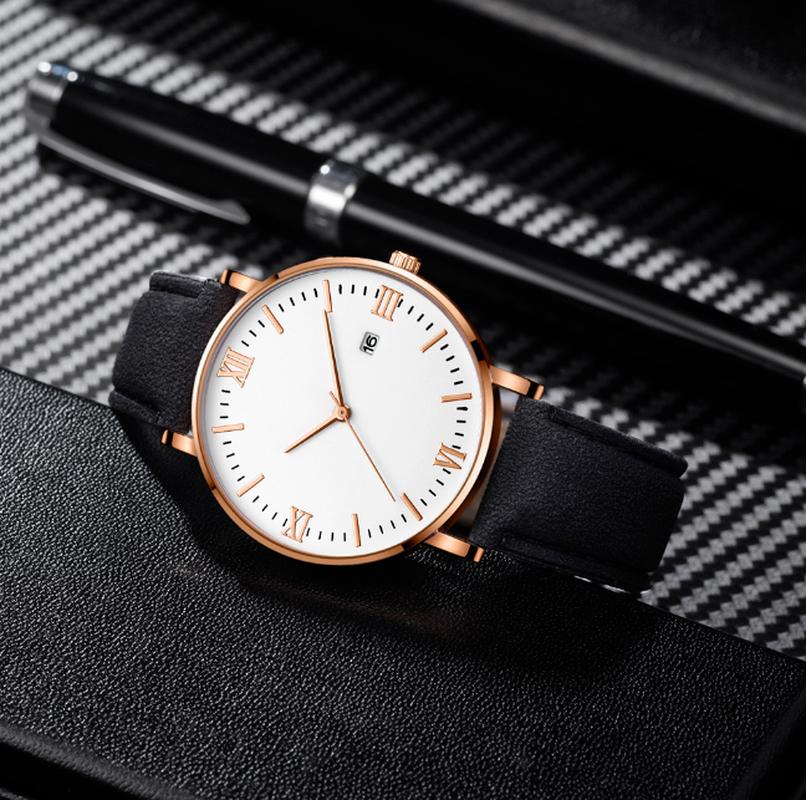 Wristwatches Fashione Quartz Watch Mens 2021 Casual Roman Numeral Scale PU Strap Wrist Watches, 06 
Wristwatches Fashione Quartz Watch Mens 2021 Casual Roman Numeral Scale PU Strap Wrist Watches, 06