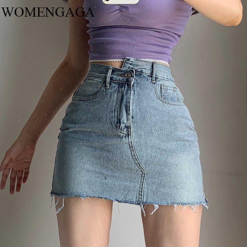 Skirt Women Summer Irregular High Waist Denim Short Korean Slim Sexy Womens Girl Female YMTL 210603, Blue
Skirt Women Summer Irregular High Waist Denim Short Korean Slim Sexy Womens Girl Female YMTL 210603, Blue