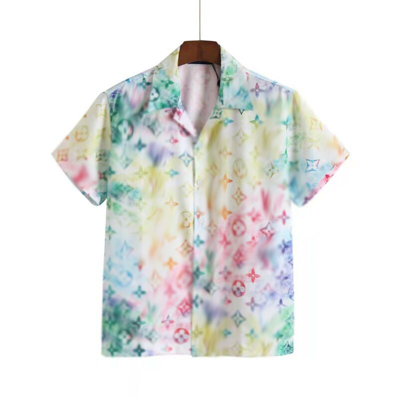 Asian size spring and summer new fashion men's printed short-sleeved shirt cool and comfortable, Multi
Asian size spring and summer new fashion men's printed short-sleeved shirt cool and comfortable, Multi