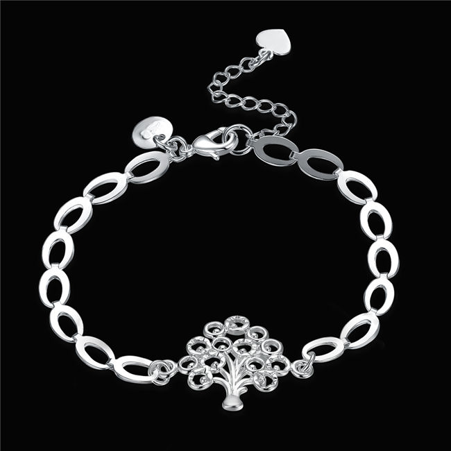 Women's Sterling Silver Plated Tree of life pendant Charm Bracelet GSSB574 fashion 925 silver plate jewelry bracelets 
Women's Sterling Silver Plated Tree of life pendant Charm Bracelet GSSB574 fashion 925 silver plate jewelry bracelets