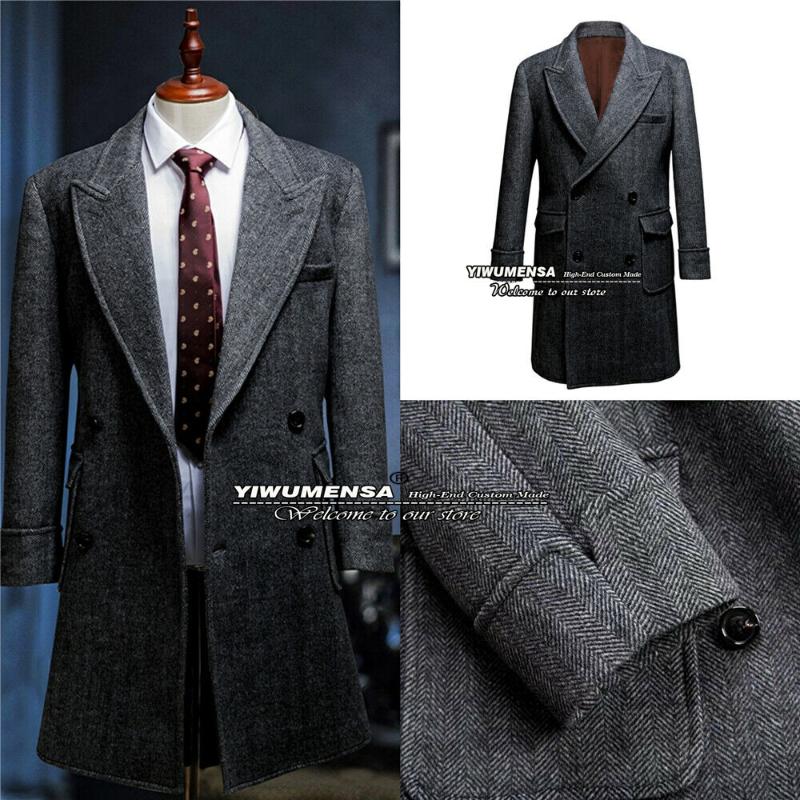 Men's Suits & Blazers Winter Jacket Men Grey Herringbone Walker Coats Tweed Wool&Blend Long Suit Double-Breasted Slim Fit Blazer Overcoat 20, White;black
Men's Suits & Blazers Winter Jacket Men Grey Herringbone Walker Coats Tweed Wool&Blend Long Suit Double-Breasted Slim Fit Blazer Overcoat 20, White;black