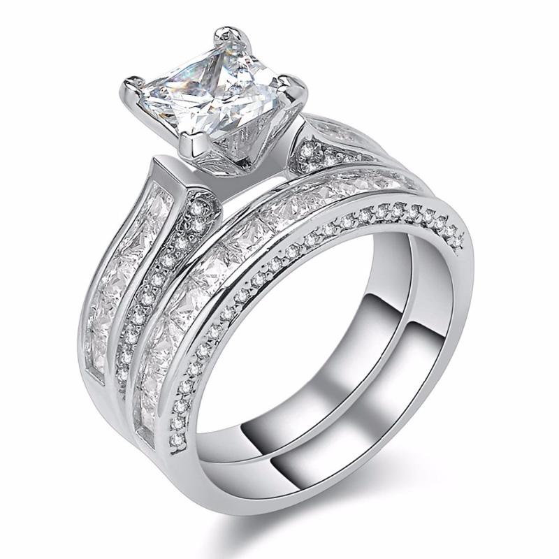 Cluster Rings Choucong Luxury Jewelry 925 Sterling Silver Princess Cut 5A Cubic Zirconia CZ Party Women Wedding Engagement Band Ring Gift Bo
Cluster Rings Choucong Luxury Jewelry 925 Sterling Silver Princess Cut 5A Cubic Zirconia CZ Party Women Wedding Engagement Band Ring Gift Bo