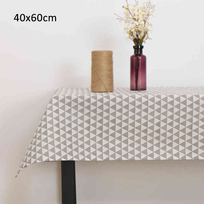 1Pcs Tableware Pad For Dining Table Multi Purpose Home Decoration 40*60cm Waterproof Cotton Nordic Style Placemat