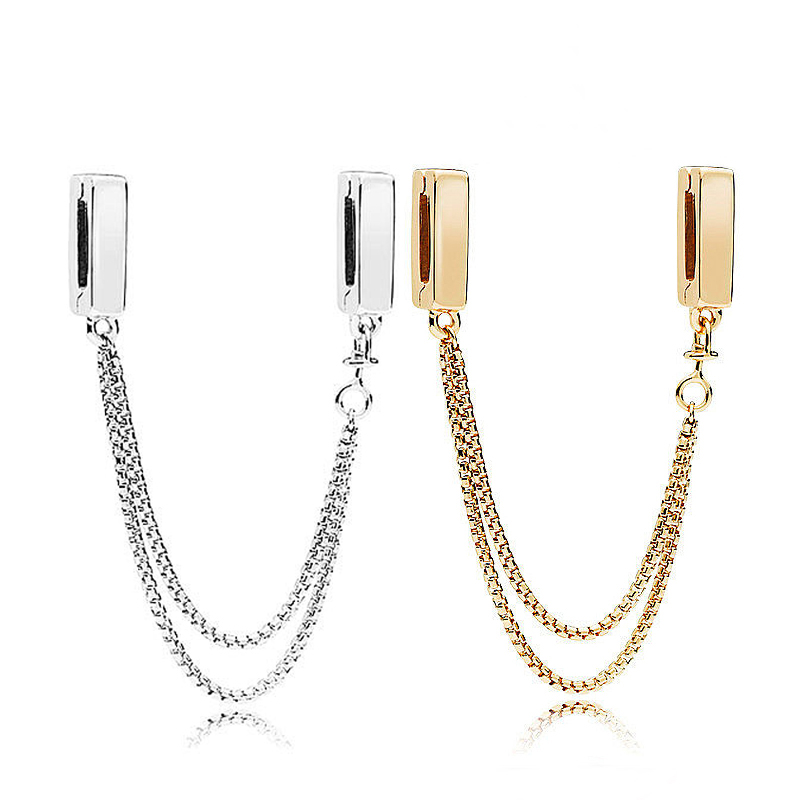 925 Sterling Silver Safety Chain Charms For Women DIY Beads Fit Original Pandora Bracelets Top Quality Logo Design Fine Jewelry Lady Gift 
925 Sterling Silver Safety Chain Charms For Women DIY Beads Fit Original Pandora Bracelets Top Quality Logo Design Fine Jewelry Lady Gift