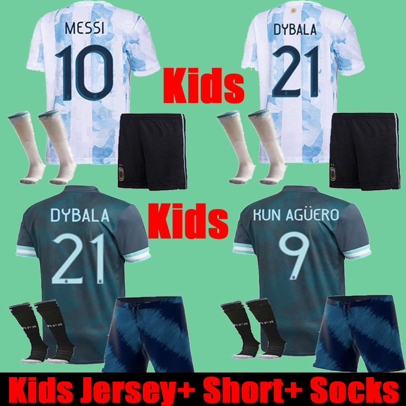Thailand 2021 Argentina Kids Soccer Jerseys Shorts Socks Full Uniform Set kits 21 22 Argentine Child DYBALA KUN AGUERO MESSI Copa america Football Shirts, Third player version
Thailand 2021 Argentina Kids Soccer Jerseys Shorts Socks Full Uniform Set kits 21 22 Argentine Child DYBALA KUN AGUERO MESSI Copa america Football Shirts, Third player version