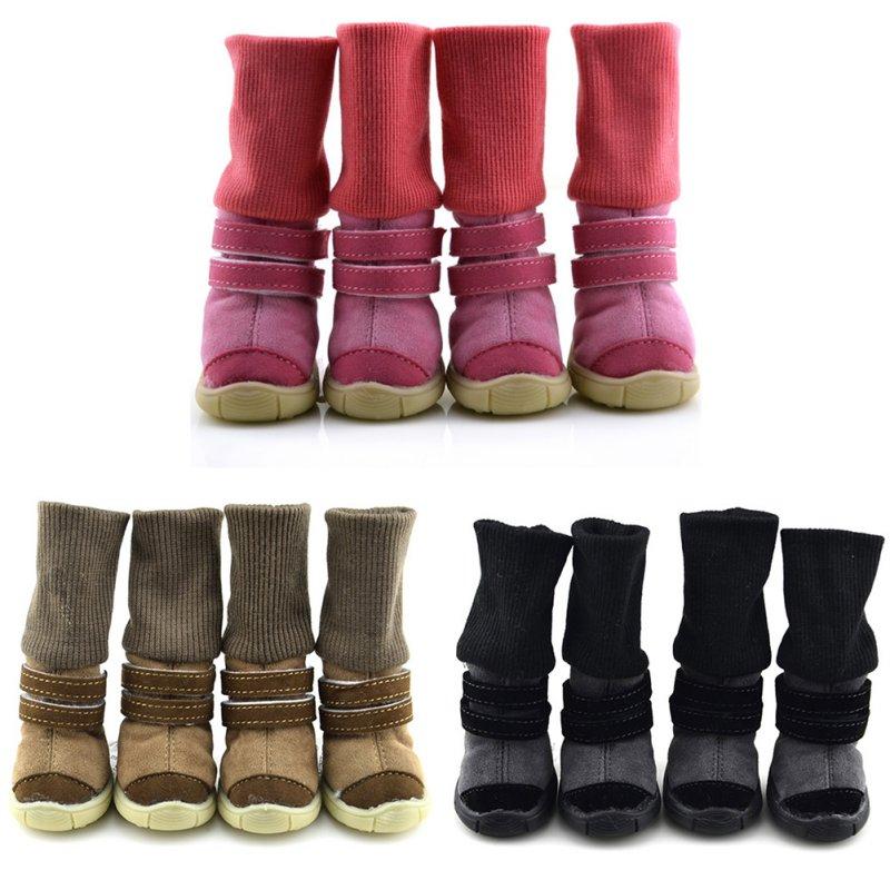 Dog Apparel 4pcs/set Pet Teddy Snow Boots Leather Winter Shoes Anti-Slip Waterproof Warm Accessories CM
Dog Apparel 4pcs/set Pet Teddy Snow Boots Leather Winter Shoes Anti-Slip Waterproof Warm Accessories CM