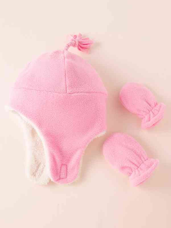Baby Fleece Lined Hat & Gloves SHE