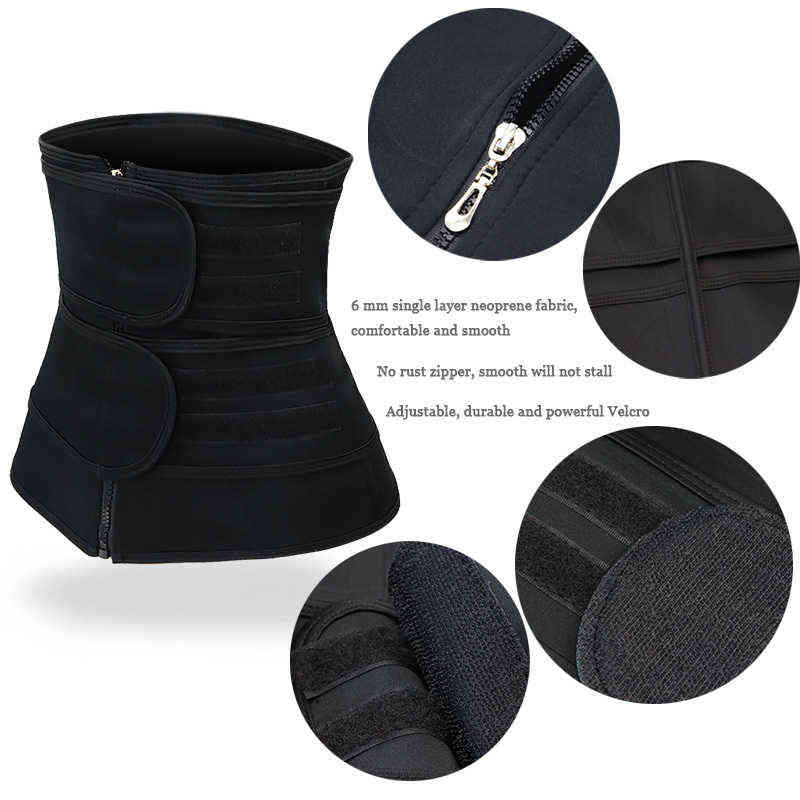 Body Waist Trainer Corset Women Girdle Neoprene Cincher Slimming Belt Weight Loss Sweat Sport Flat Belly Sheath Tummy Shaper 211015