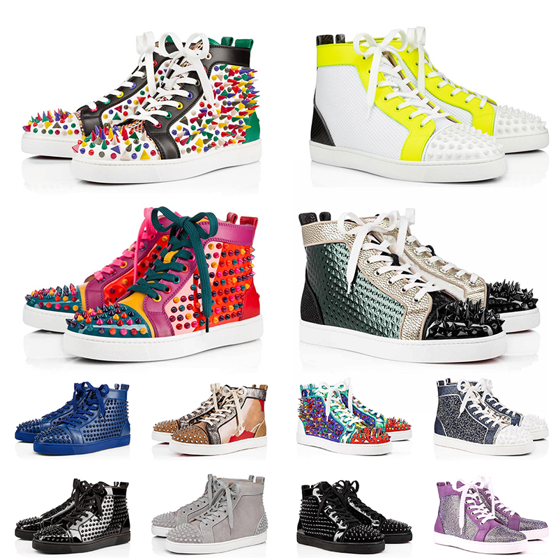 2021 Casual Red Bottom Women Mens Shoes Luxurys Designers Shoe Classic Leather Rivet Platform Sneakers Outdoor Jogging Trainers Colour Black Pink Size 36-47, C21
2021 Casual Red Bottom Women Mens Shoes Luxurys Designers Shoe Classic Leather Rivet Platform Sneakers Outdoor Jogging Trainers Colour Black Pink Size 36-47, C21