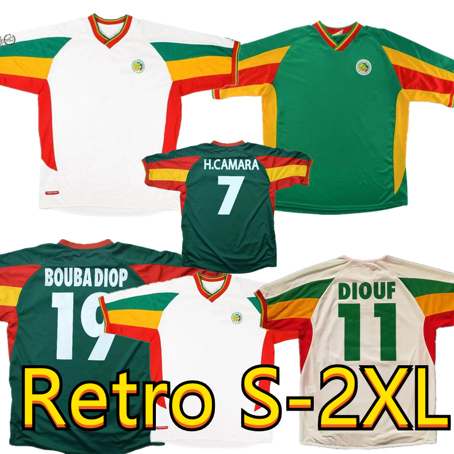 2002 Senegal retro soccer jersey 02 03 Diouf BOUBA DIOP H.CAMARA KH.FADIGA DIAO classic vintage football shirt, 2002 away jersey
2002 Senegal retro soccer jersey 02 03 Diouf BOUBA DIOP H.CAMARA KH.FADIGA DIAO classic vintage football shirt, 2002 away jersey