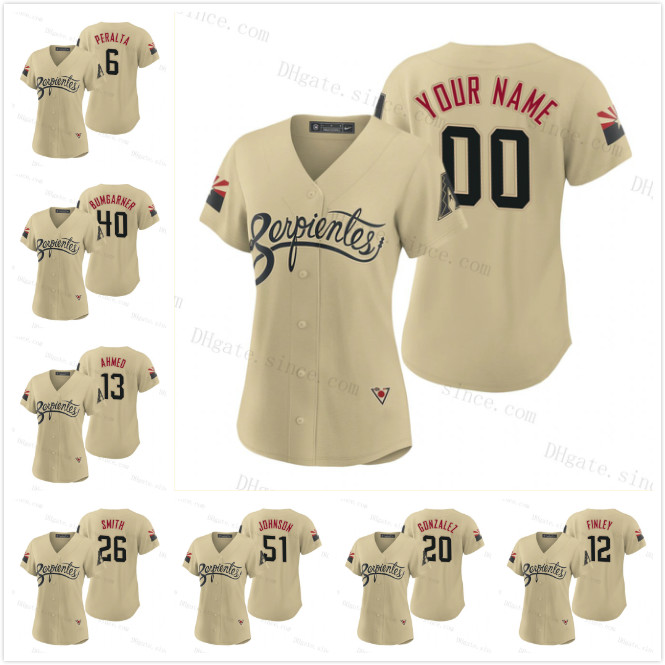 Womens 2021 City Connect Pavin Smith Diamondbacks Jerseys Arizona Madison Bumgarner Nick Ahmed Tim Locastro Ketel Marte David Peralta Top