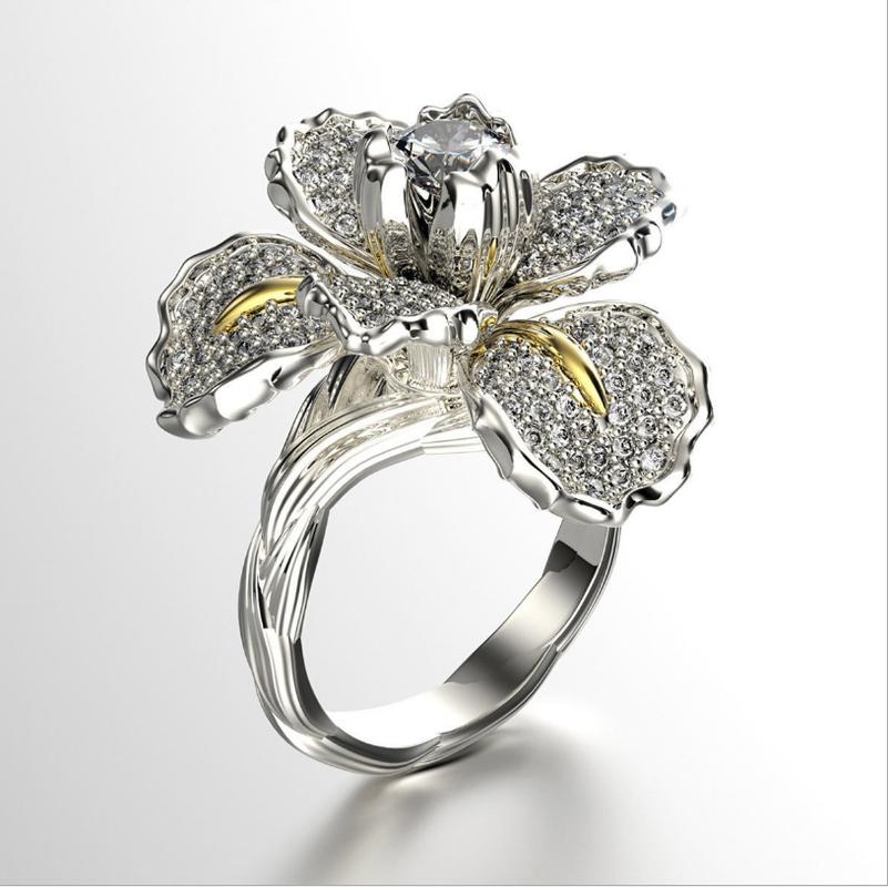 Wedding Rings Luxury Female Iris Flower Engagement Ring For Women Pave Blue Zircon Silver Color Cocktail Party Jewelry
Wedding Rings Luxury Female Iris Flower Engagement Ring For Women Pave Blue Zircon Silver Color Cocktail Party Jewelry