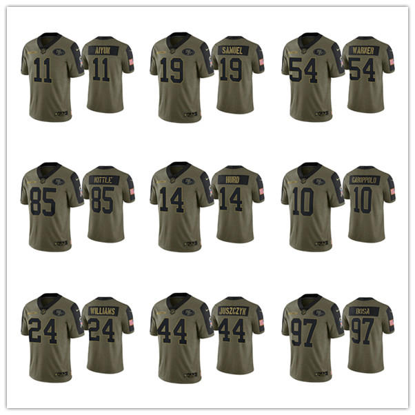 San's Francisco's MEN WOMEN YOUTH 49ers's Jerry Rice Jimmy Garoppolo Nick Bosa George Kittle Brandon Aiyuk 2021 Salute To Ser, Black;red
San's Francisco's MEN WOMEN YOUTH 49ers's Jerry Rice Jimmy Garoppolo Nick Bosa George Kittle Brandon Aiyuk 2021 Salute To Ser, Black;red
