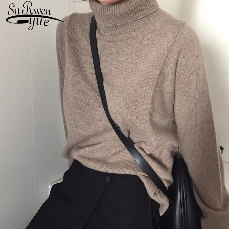 Elegant Plus Size Pull Femme sweater Women Autumn Winter Turtleneck Sweater Jumper Knitted Pullover Tops 6339 95 210521, Khaki
Elegant Plus Size Pull Femme sweater Women Autumn Winter Turtleneck Sweater Jumper Knitted Pullover Tops 6339 95 210521, Khaki
