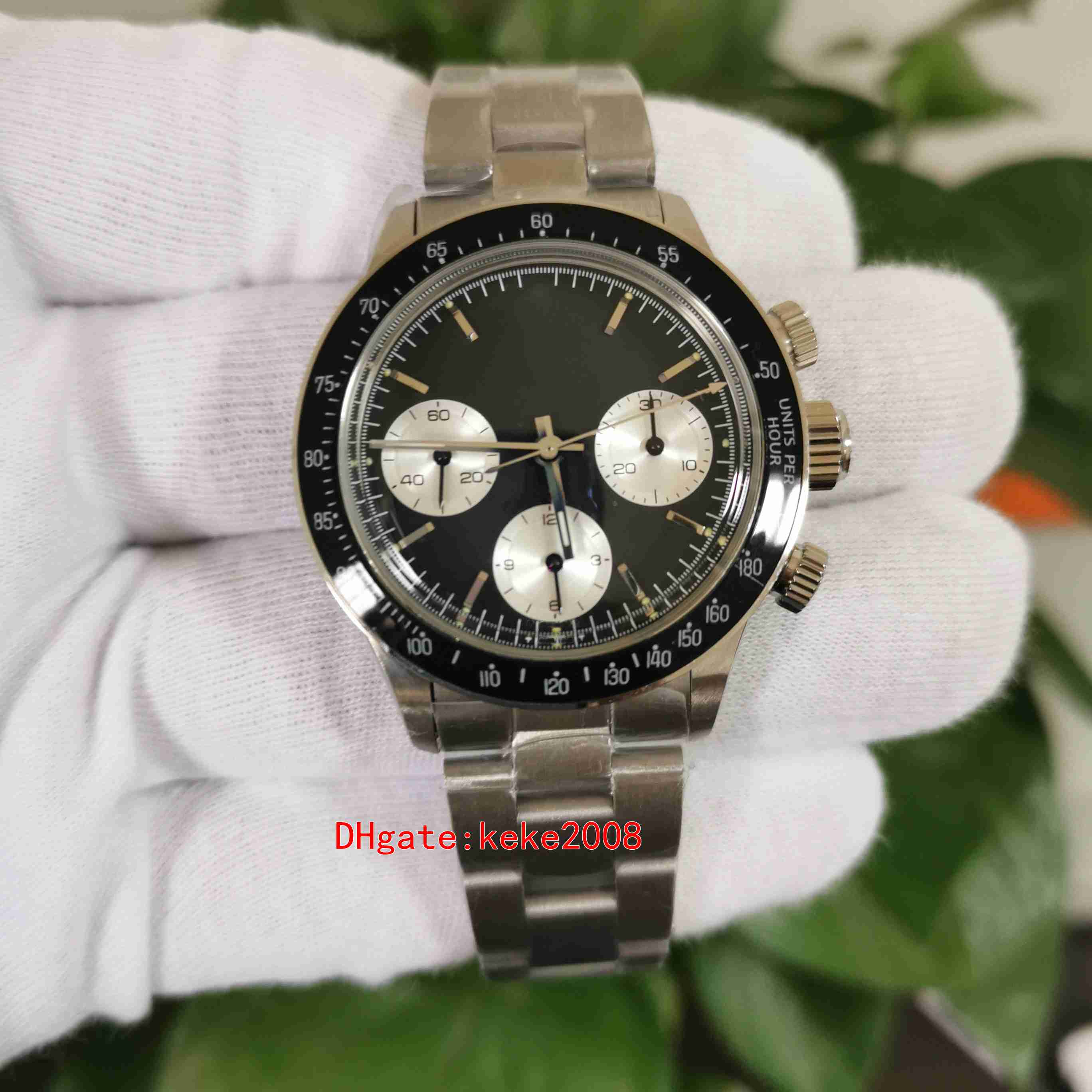 BPF Top Quality men Wristwatches Vintage 38mm Paul Newman 6263 Ceramic Chronograph ETA 7750 ST19 Movement Mechanical Hand-winding Mens Watch Watches, No box papers
BPF Top Quality men Wristwatches Vintage 38mm Paul Newman 6263 Ceramic Chronograph ETA 7750 ST19 Movement Mechanical Hand-winding Mens Watch Watches, No box papers