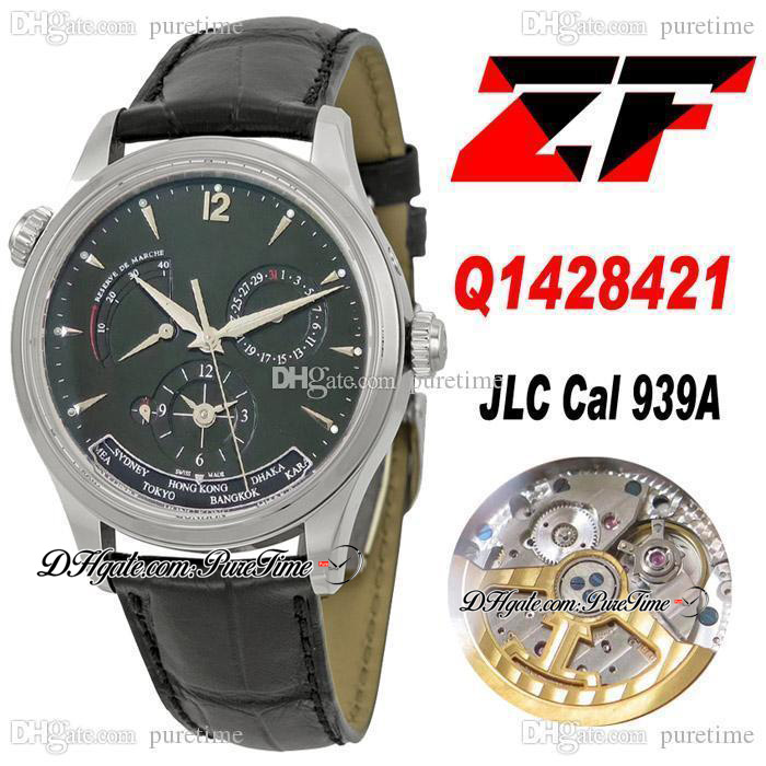 ZF Master Geographic Real Power Reserve JLC A939 Automatic Mens Watch Q1428421 GMT Steel Case Black Dial Leather Strap Super Edition Watches Puretime c3, Q1428421-black
ZF Master Geographic Real Power Reserve JLC A939 Automatic Mens Watch Q1428421 GMT Steel Case Black Dial Leather Strap Super Edition Watches Puretime c3, Q1428421-black