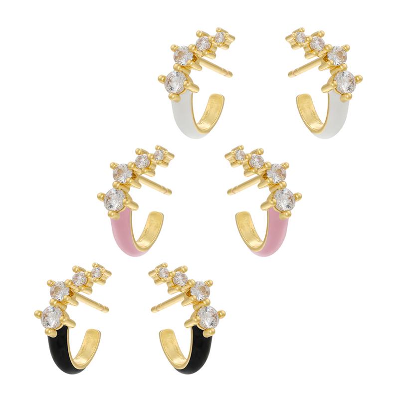 Stud Style Micro-Pave Zircon Small Earrings For Woman Piercing Ear Accessories Engagement Wedding Gift Trendy Jewelry, Golden;silver
Stud Style Micro-Pave Zircon Small Earrings For Woman Piercing Ear Accessories Engagement Wedding Gift Trendy Jewelry, Golden;silver