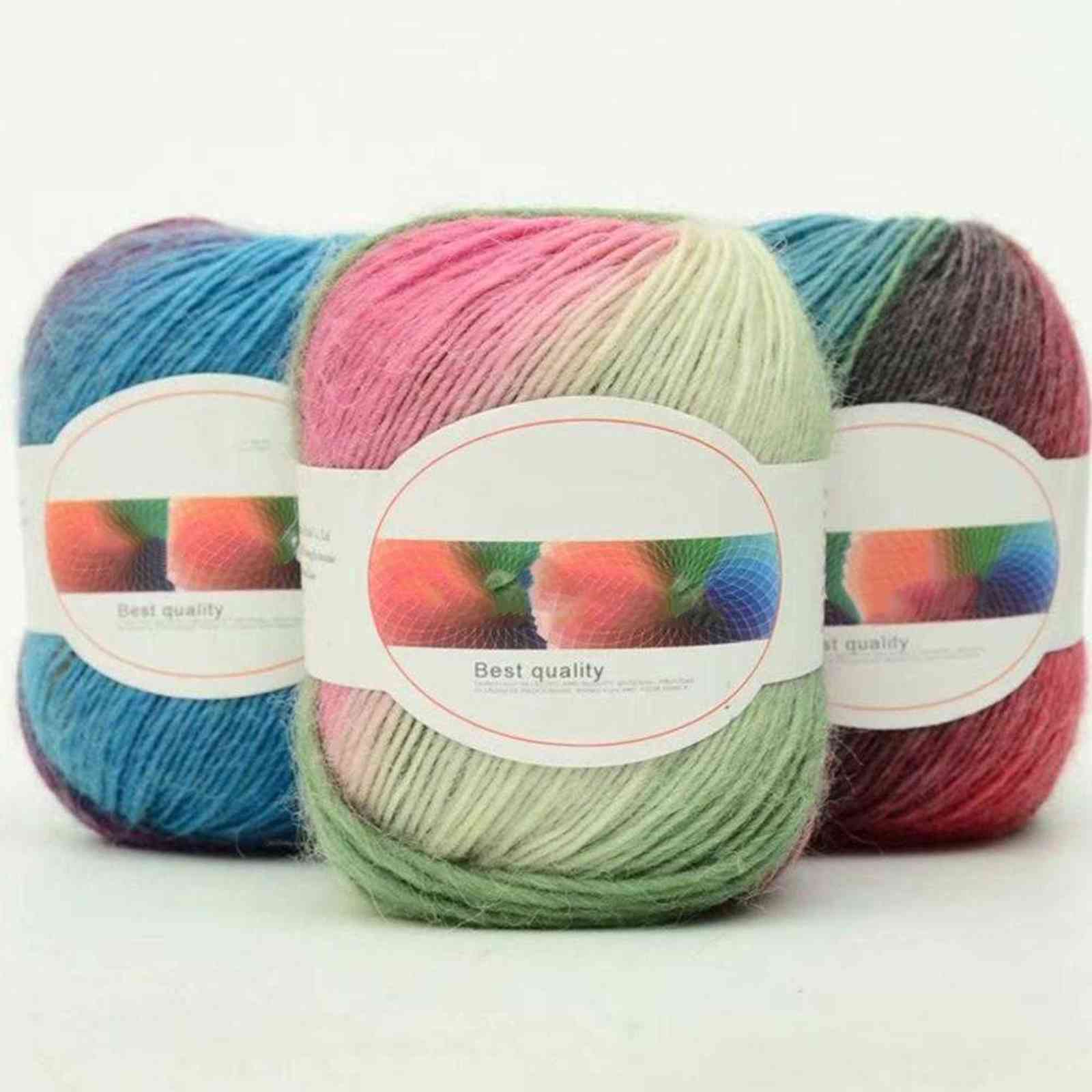 1PC 180m Colorful Knitting Yarn Woolen Yarn DIY Crochet Knitting Yarns for Scarf Gloves Doll Handknitting Yarn Sewing Yarns Y211129, Bronze
1PC 180m Colorful Knitting Yarn Woolen Yarn DIY Crochet Knitting Yarns for Scarf Gloves Doll Handknitting Yarn Sewing Yarns Y211129, Bronze