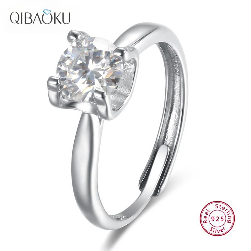 Cluster Rings Genuine 925 Sterling Silver Moissanite Open Adjustable Wedding Engagement Finger Ring Fine Jewelry For Women, Golden;silver
Cluster Rings Genuine 925 Sterling Silver Moissanite Open Adjustable Wedding Engagement Finger Ring Fine Jewelry For Women, Golden;silver