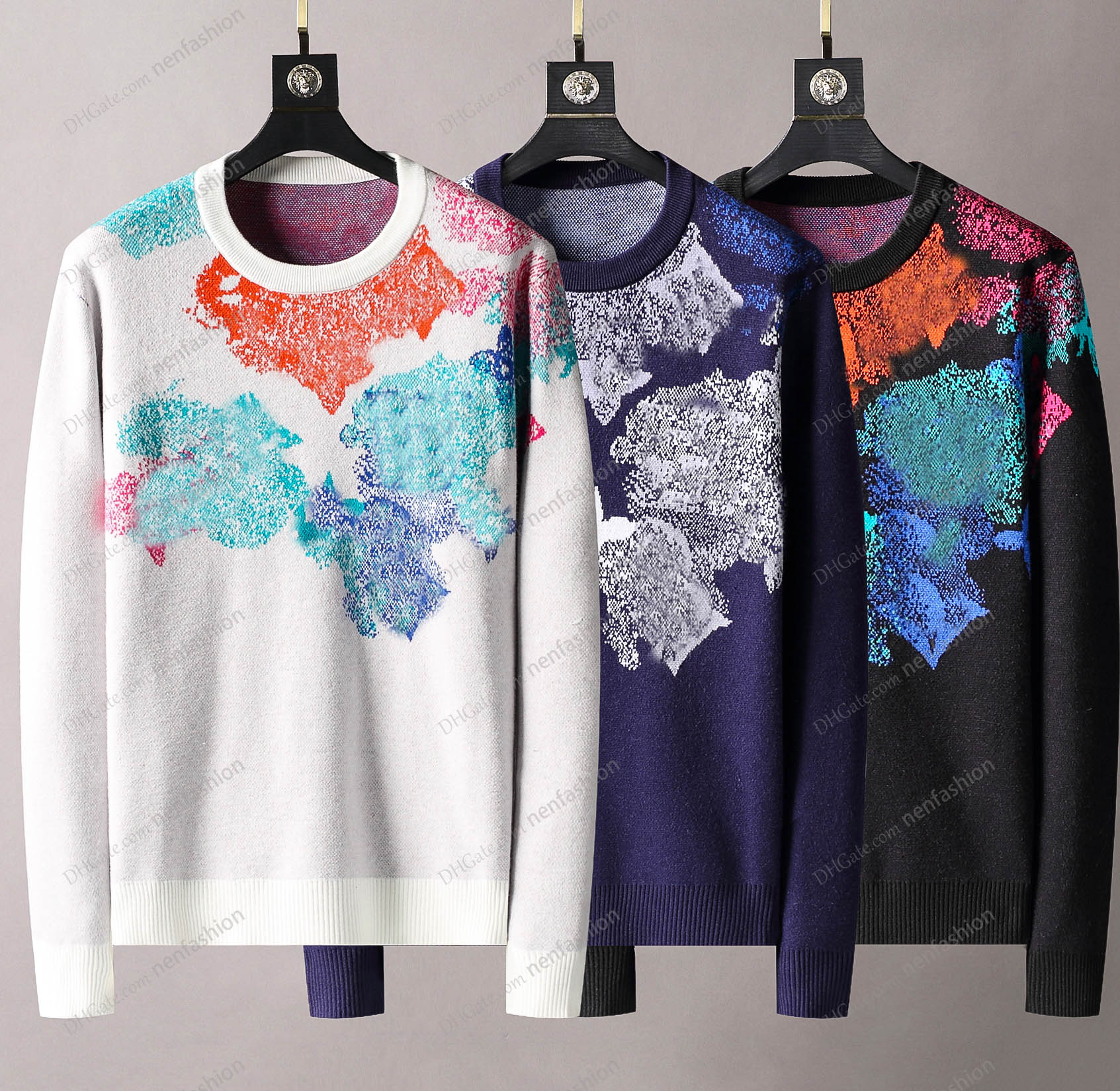 Mens sweater Knitting Large area printing Designer Hoodies jumper pull homme High Quality Men Women Long Sleeve Pullover Fashion Sweatshirt
Mens sweater Knitting Large area printing Designer Hoodies jumper pull homme High Quality Men Women Long Sleeve Pullover Fashion Sweatshirt