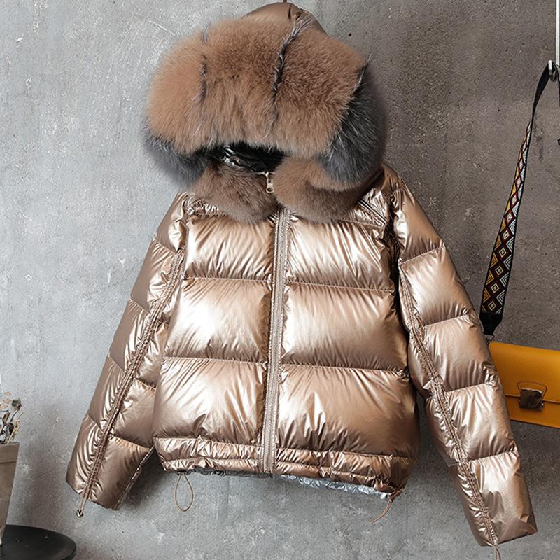 Women's Down & Parkas Bomber Jackets Women Winter 90% Duck Two Sides Wear Woman Puffer Female Hat Fur Hood Coat Harajuku Korean, Black
Women's Down & Parkas Bomber Jackets Women Winter 90% Duck Two Sides Wear Woman Puffer Female Hat Fur Hood Coat Harajuku Korean, Black