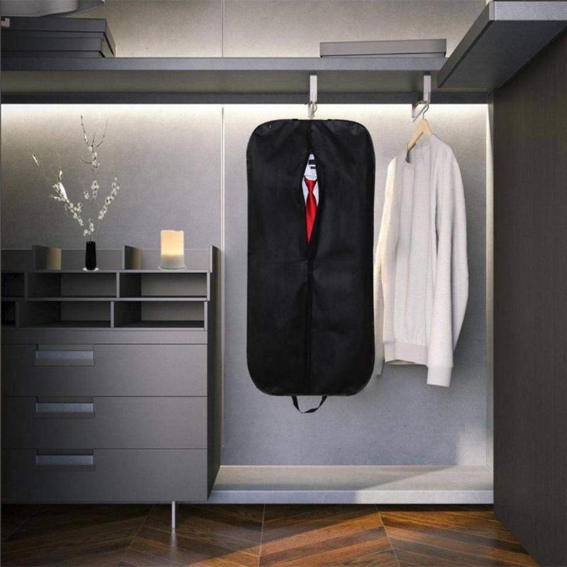 Clothing & Wardrobe Storage Portable Dustproof Dress Jacket Dust Cover Non-Woven Garment Suit Bag For Clothes Trunk Black Holdall
Clothing & Wardrobe Storage Portable Dustproof Dress Jacket Dust Cover Non-Woven Garment Suit Bag For Clothes Trunk Black Holdall