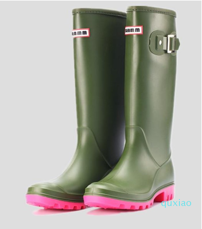 RAINBOOTS fashion Knee-high tall rain boots England style waterproof welly boots Rubber rainboots water shoes rainshoes, Black;red
RAINBOOTS fashion Knee-high tall rain boots England style waterproof welly boots Rubber rainboots water shoes rainshoes, Black;red