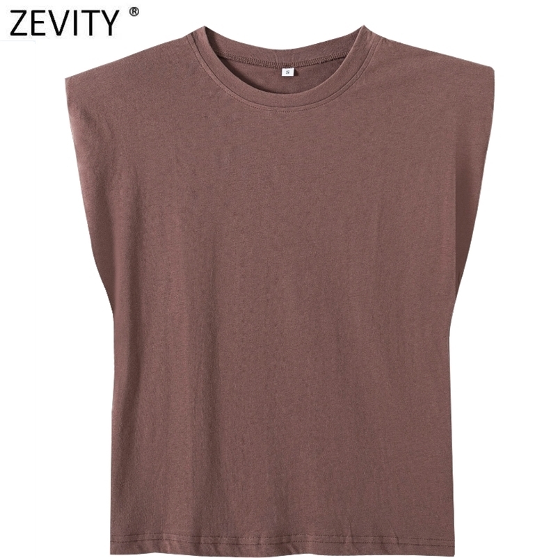 Zevity Summer Women Candy Colors Shoulder Pads Casual Vest T Shirt Female Basic Solid Sleeveless Chic Loose Tops T690 210722, Xqj t678b
Zevity Summer Women Candy Colors Shoulder Pads Casual Vest T Shirt Female Basic Solid Sleeveless Chic Loose Tops T690 210722, Xqj t678b