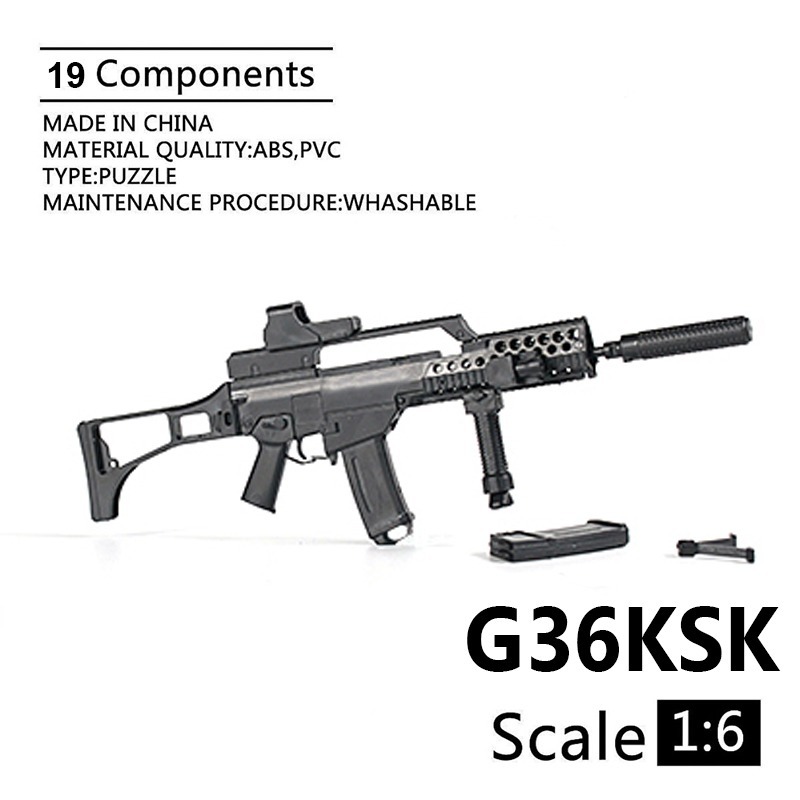1/6 Scale G36KSK Machine Gun 4D Assault Rifle Assemble Gun Model Toys for 12 inch Soldier Military Weapons Models Kids Puzzles DIY
1/6 Scale G36KSK Machine Gun 4D Assault Rifle Assemble Gun Model Toys for 12 inch Soldier Military Weapons Models Kids Puzzles DIY