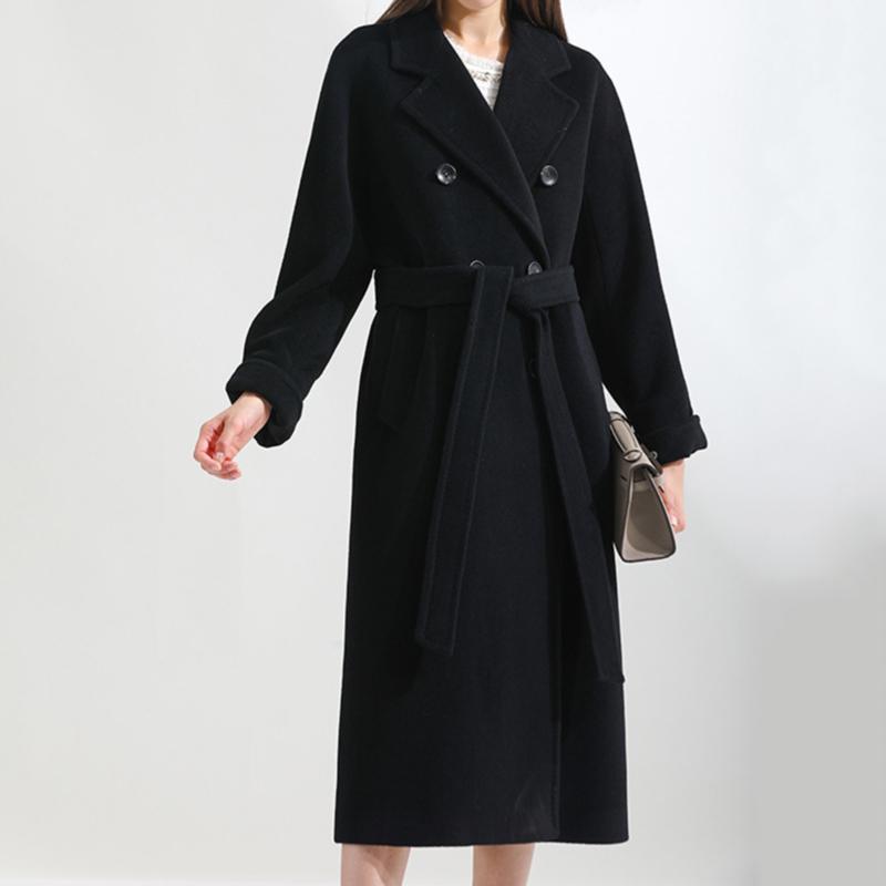 Women's Trench Coats Autumn Winter Mid-Length Woolen Coat Solid Color Double Breasted Cotton Loose Casual Overcoat With Belt, Tan;black
Women's Trench Coats Autumn Winter Mid-Length Woolen Coat Solid Color Double Breasted Cotton Loose Casual Overcoat With Belt, Tan;black