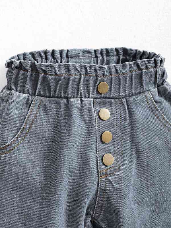 Baby Girl Paper Bag Waist Jeans SHE
