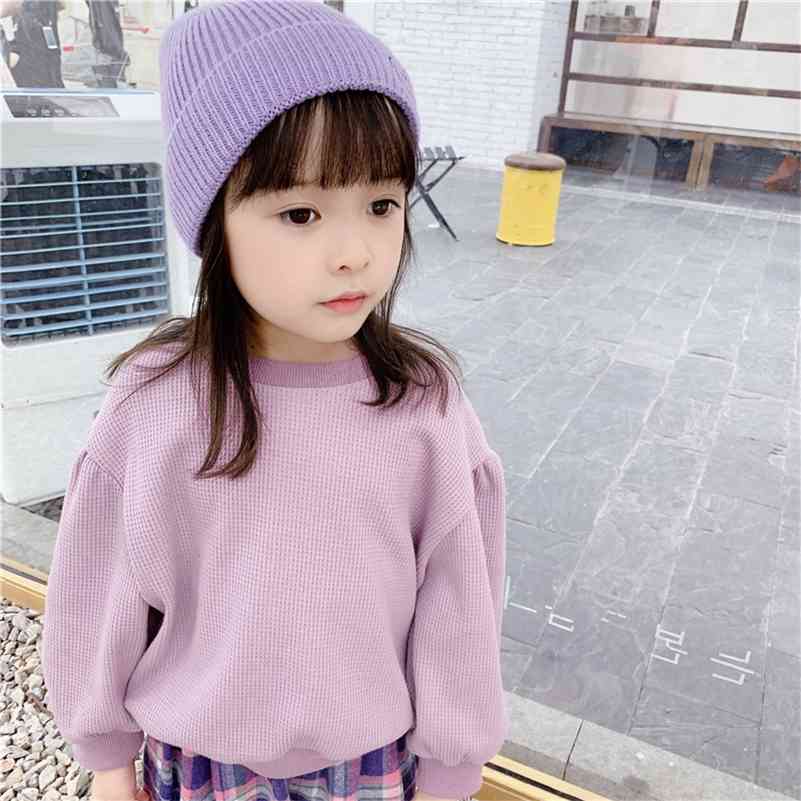 Spring Autumn girls solid color puff sleeve sweatshirts cotton kids loose long pullovers 210708, Purple
Spring Autumn girls solid color puff sleeve sweatshirts cotton kids loose long pullovers 210708, Purple