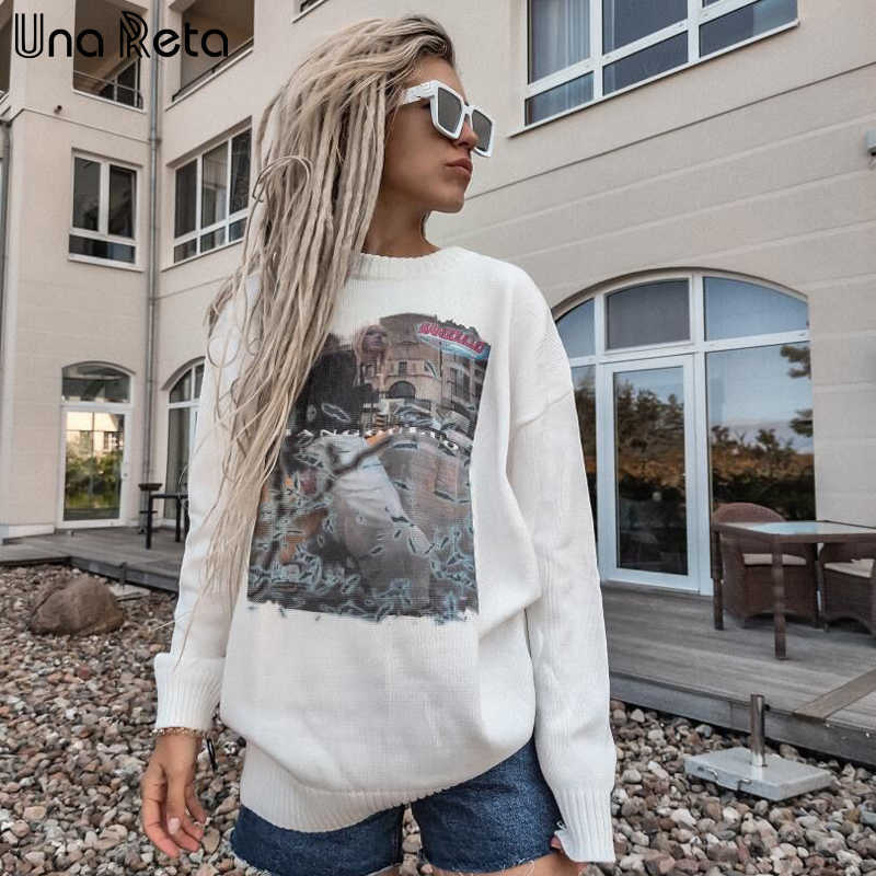 Una Reta Sweater Men Arrivals Hip Hop Harajuku Sweater Streetwear Men Casual Loose Pullover Tops Autumn Winter Man Sweater 211008