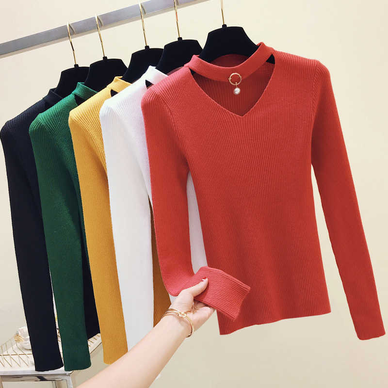 Basic Sweater Women Pullover Knitted Long Sleeve Sexy V-Neck Women Sweaters Top Autumn Winter Soft Elasticity Pull Femme Black 210604, Green
Basic Sweater Women Pullover Knitted Long Sleeve Sexy V-Neck Women Sweaters Top Autumn Winter Soft Elasticity Pull Femme Black 210604, Green
