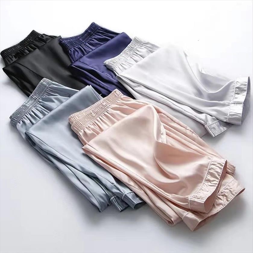 summer trousers fashion ice women capri silk cool clothing elastic high waist pink casual pants oversize ropa mujer, Black;white
summer trousers fashion ice women capri silk cool clothing elastic high waist pink casual pants oversize ropa mujer, Black;white